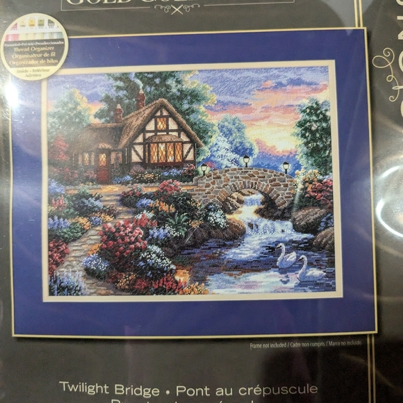 Dimensions Gold Collection Twlight Bridge counted cross stitch kit New - Picture 3 of 8